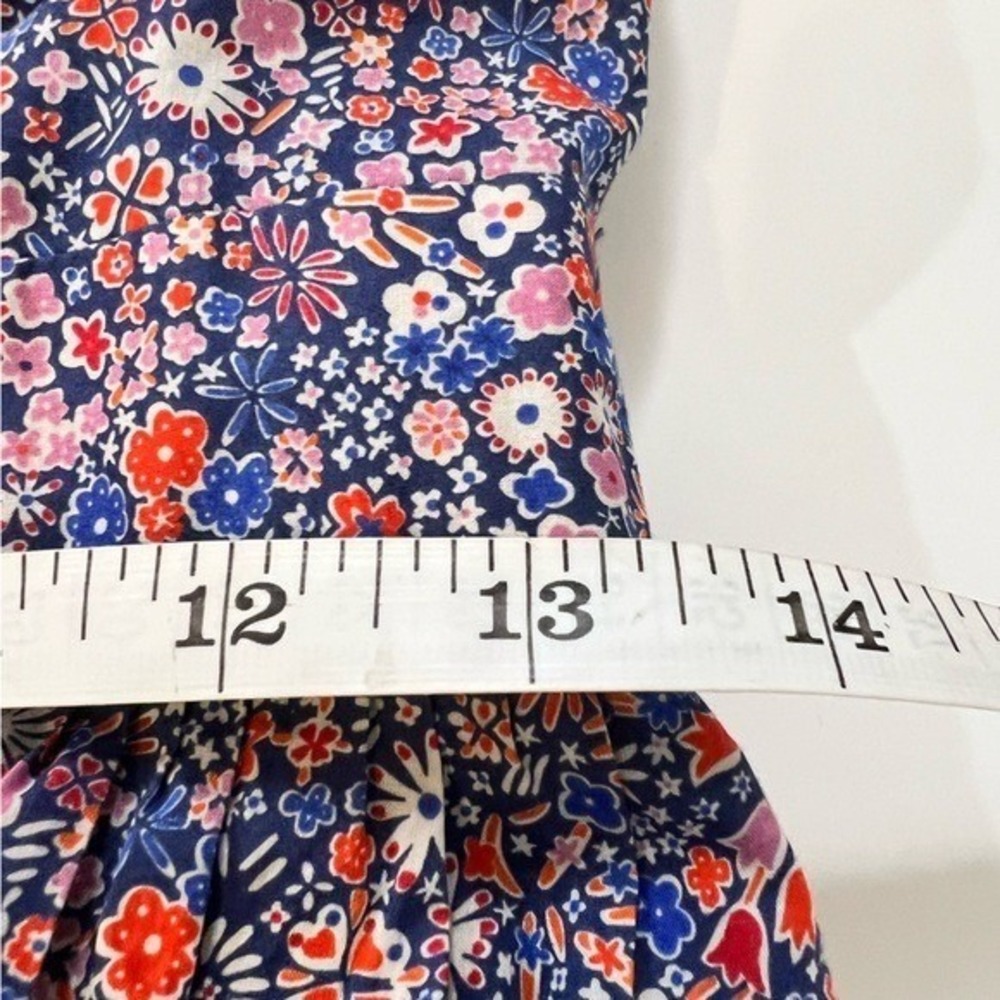 J.Crew Liberty Kayoko Floral Midi Dress Purple Cotton K7809 Size 2 - Picture 14 of 15